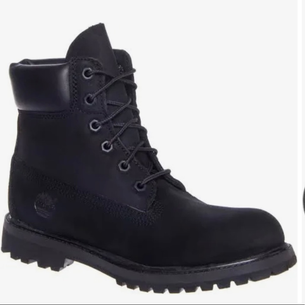 Timberland Womens Black Suede and Leather Boots - Style Rhinebeck